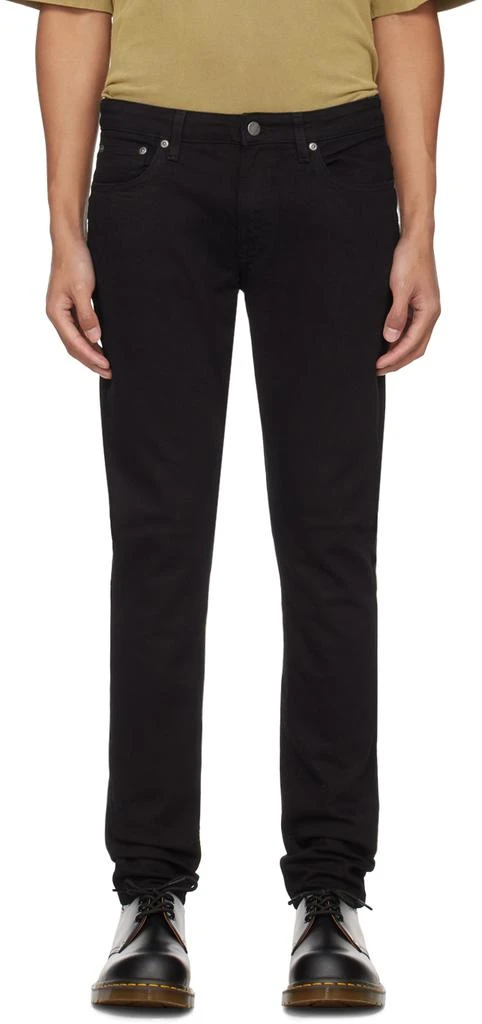 Nudie Jeans Black Skinny Lin Jeans 1