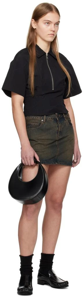 Staud Black Mini Moon Bag 4