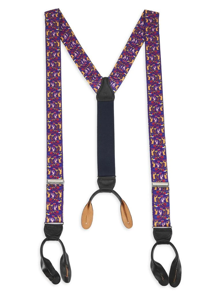 Trafalgar ​​Printed Silk Suspenders