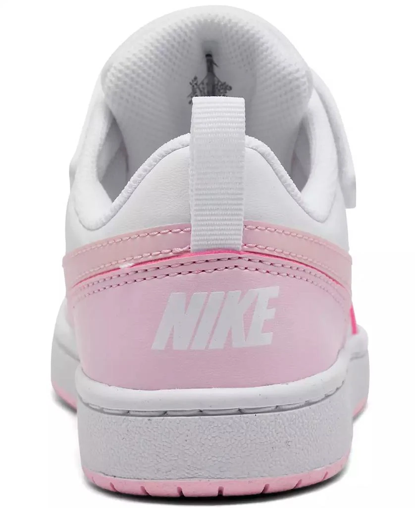 Nike Little Girls Court Borough Low Recraft Adjustable Strap Casual Sneakers from Finish Line 4