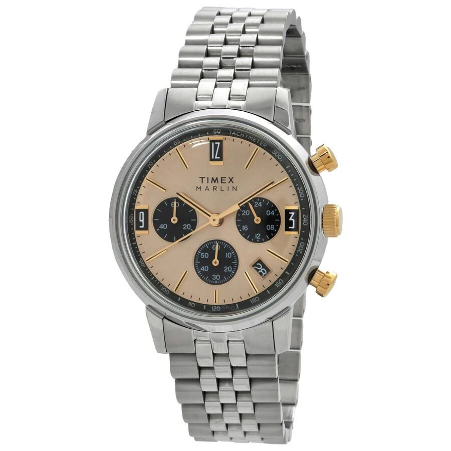 Timex Marlin Chronograph Quartz Champagne Dial Men's Watch TW2W60100 1