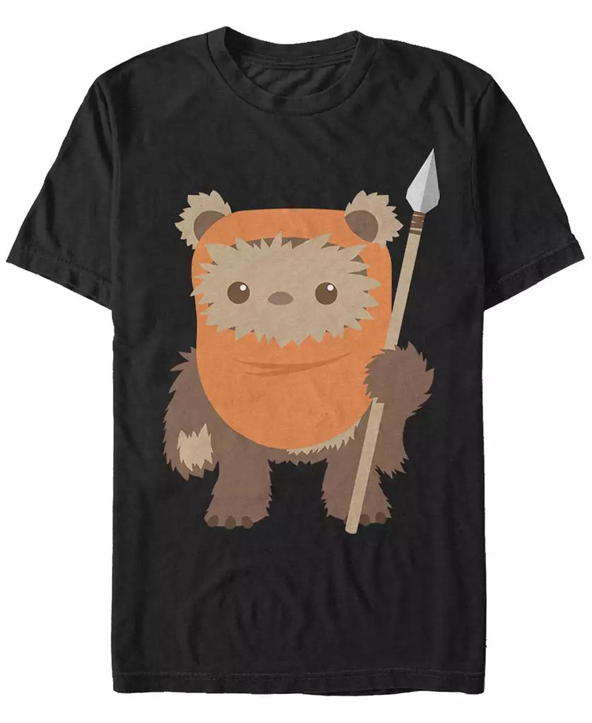 Star Wars Star Wars Men's Return of The Jedi Cute Ewok But Will Spear You Short Sleeve T-Shirt