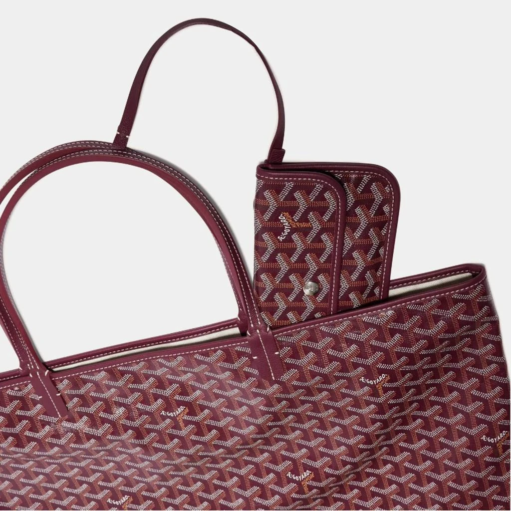 Goyard Goyard Burgundy Goyardine Coated Canvas and Leather Saint Louis GM Tote Bag 3