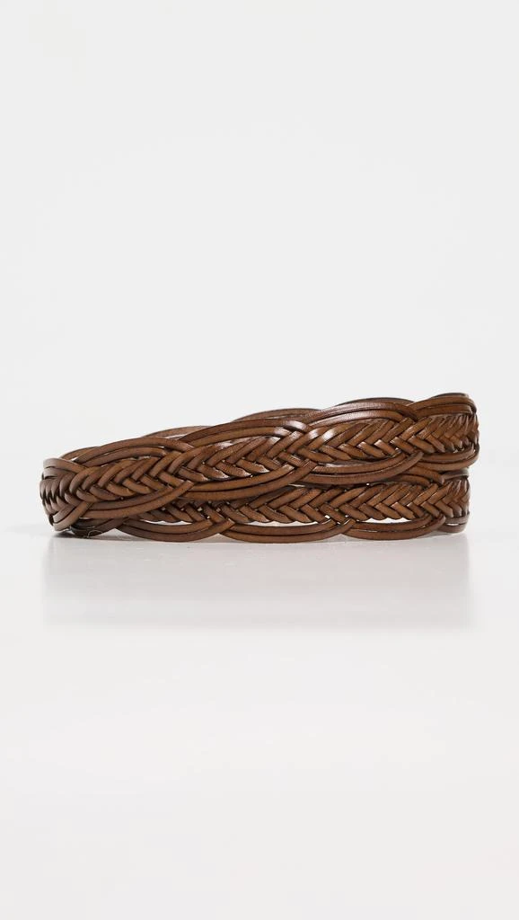 Andersons Slim Double Hand Woven Leather Belt 3
