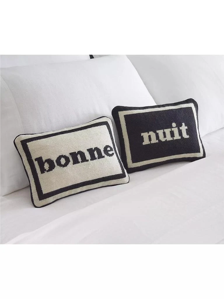 Jonathan Adler Bonne Nuit 2-Piece Needlepoint Pillow Set 3