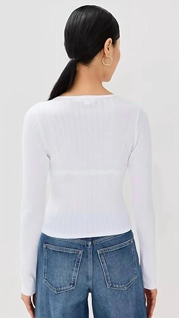 Good American Good American - Pointelle Cardigan 2