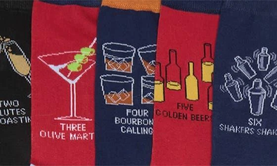 Original Penguin 12 Days of Christmas Drinking Socks - Pack of 12 3