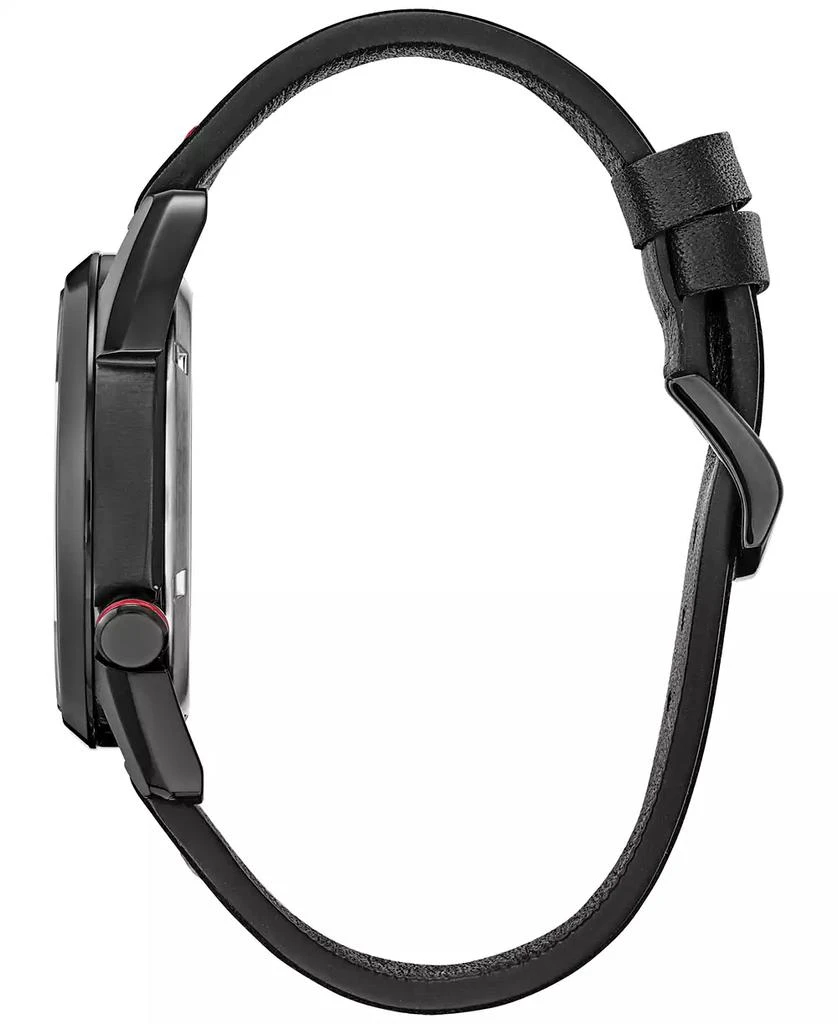 Citizen Eco-Drive Men's Marvel Miles Morales Black Leather Strap Watch 42mm 2