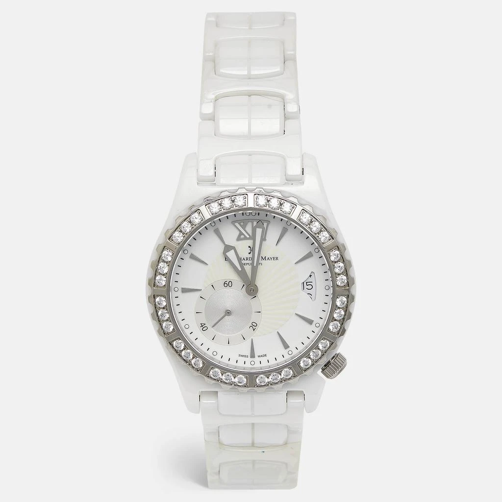 Bernhard H. Mayer Bernhard H.Mayer White Ceramic Stainless Steel La Vida B2416/CW Women's Wristwatch 38 mm 1