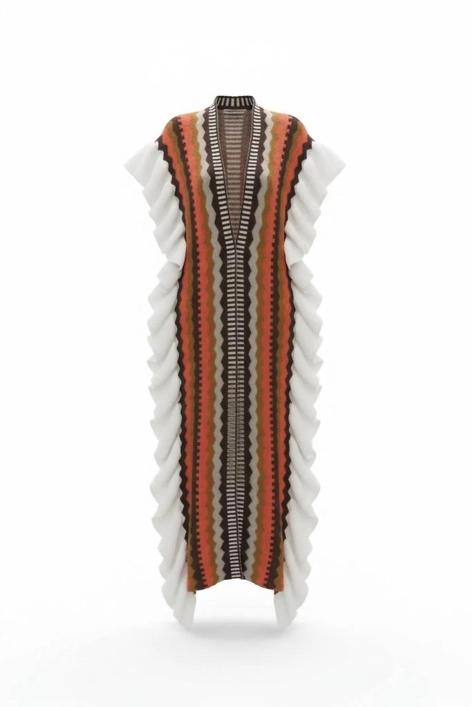 K TOO K Too - Longline Flutter Sleeves Cardigan 2