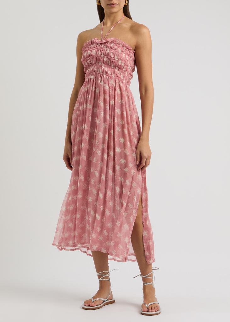 Cloe Cassandro Billie printed silk-georgette midi dress