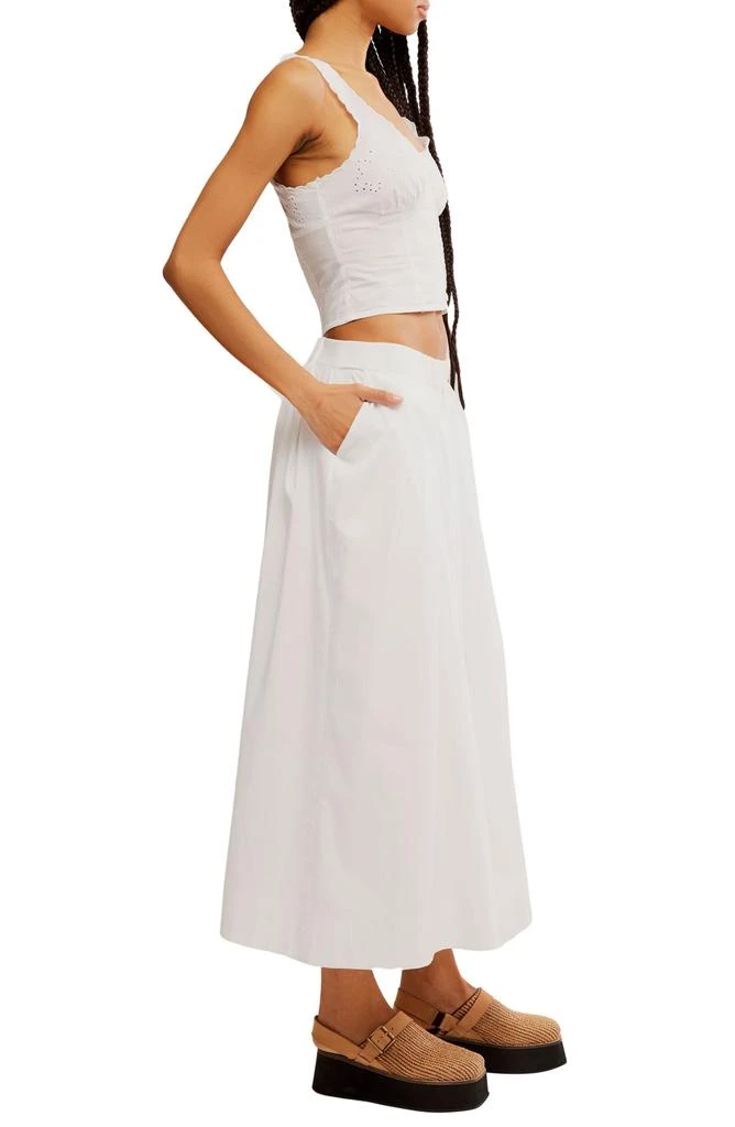 Free People Into You Cotton Crop Top & Wide Leg Pants Set 3