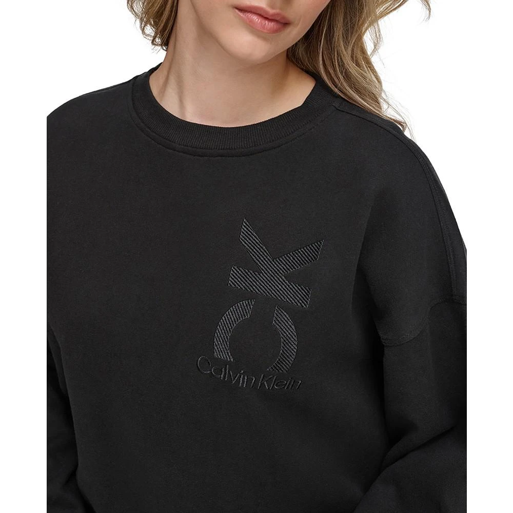 Calvin Klein Women's Oversized Logo Crewneck Sweatshirt 4