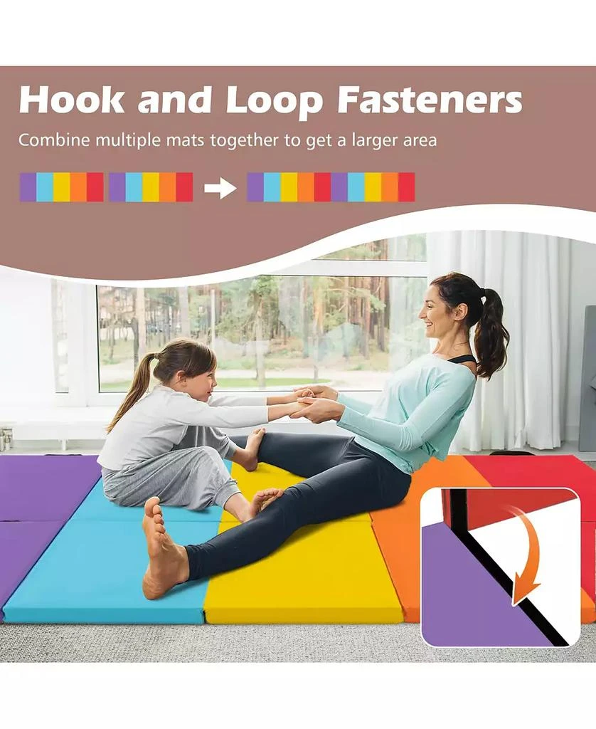 GOUUN 5-Panel Folding Gymnastics Mat for Kids 3