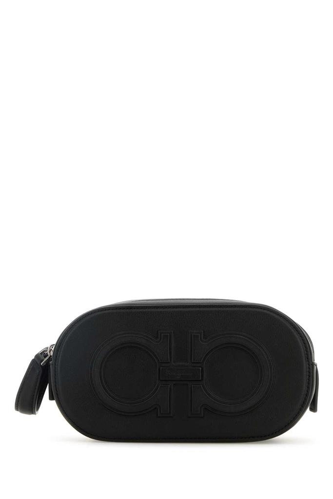 Salvatore Ferragamo BLACK LEATHER HANDBAG