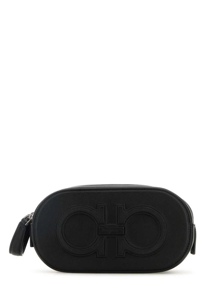 Salvatore Ferragamo BLACK LEATHER HANDBAG 1