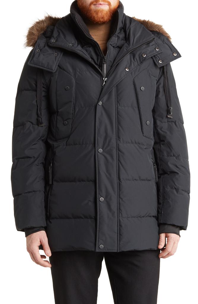 Andrew Marc Gattaca Faux Fur Trim Parka