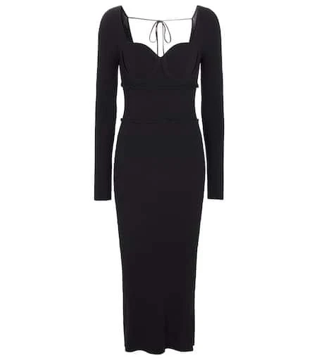 dissh long sleeve knit dress HADLEY BLACK LONG SLEEVE KNIT MAXI DRESS