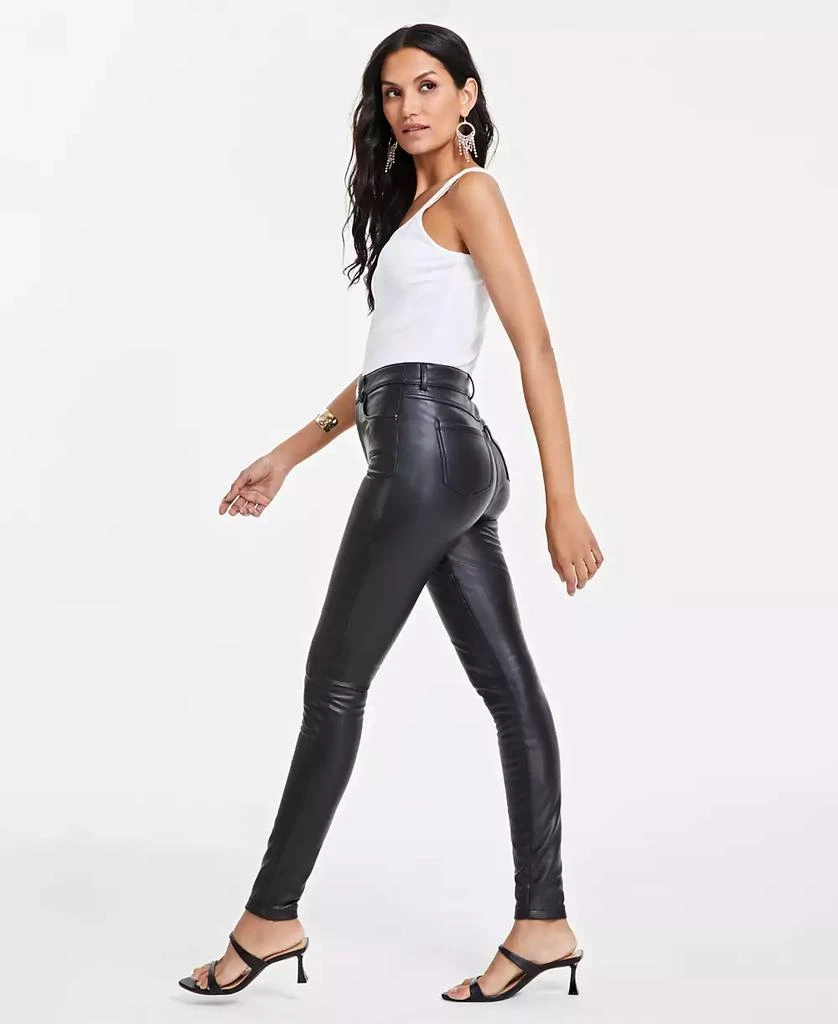 INC International Women's Faux-Leather Skinny Pants, Created for Macy's 7
