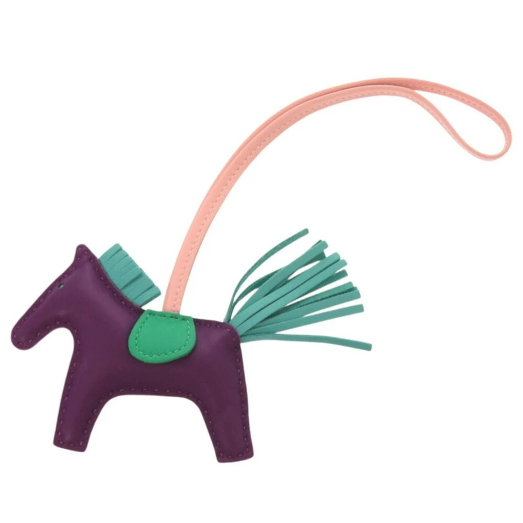 Hermes Anemone Mint Agneau Milo Handbag Charm (Pre-Owned)