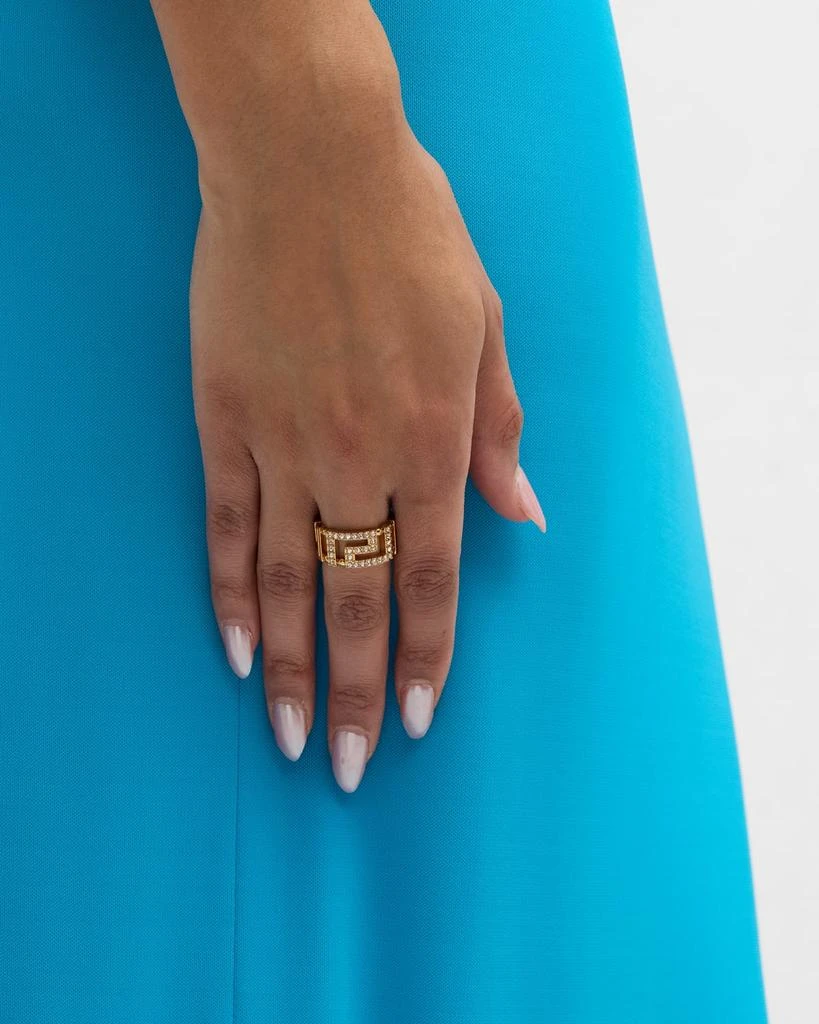 Versace La Greca Crystal Ring 2