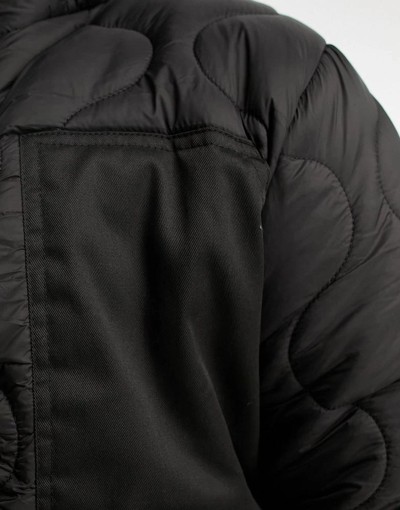 Le Breve Le Breve Plus quilted puffer in black 4