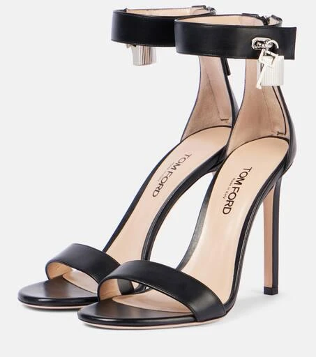 Tom Ford Padlock 105 leather sandals 4