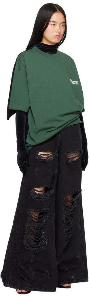 Vetements Green 'Polizei' & 'Securite' Double T-Shirt 5