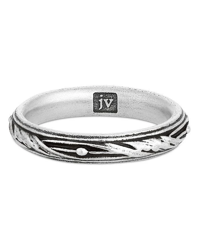 John Varvatos Men
s Sterling Silver Gothic Band