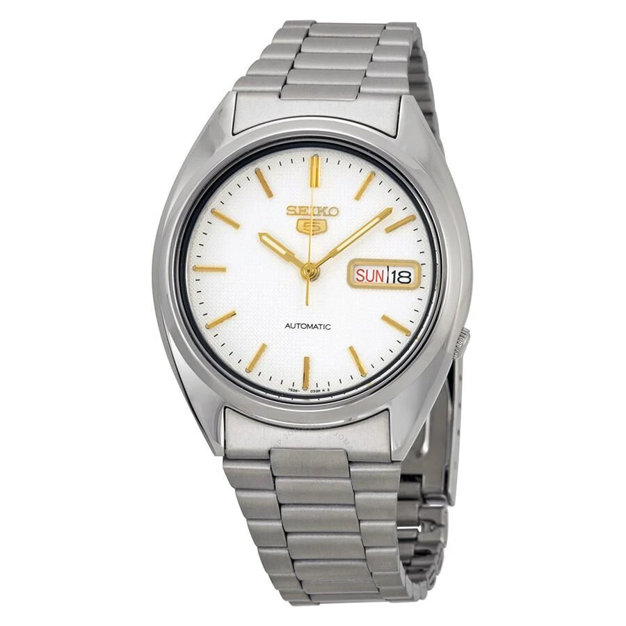 Seiko Series 5 Automatic Off White Dial Men's Watch SNXG47 1