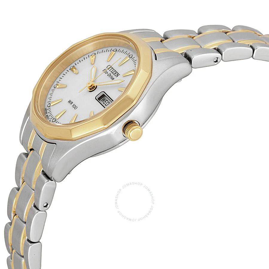 Citizen Eco-Drive Sport White Dial Two-tone Ladies Watch EW3144-51A 2