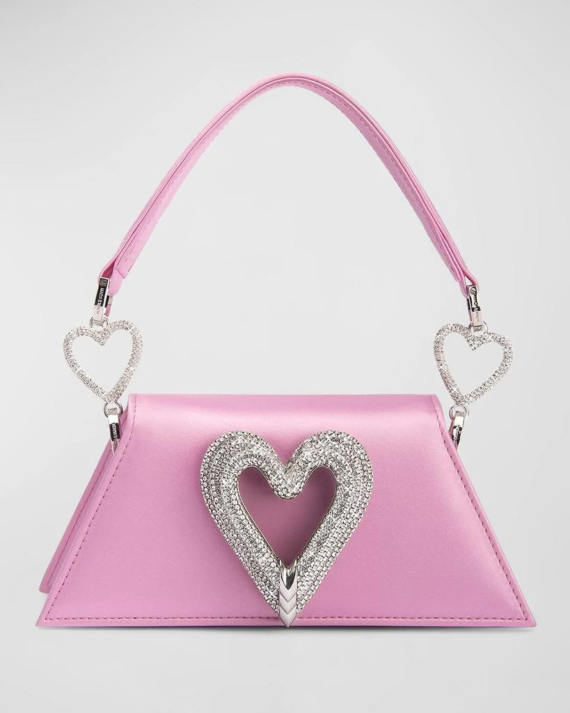 Mach & Mach Samantha Mini Triple Heart Top-Handle Bag 1