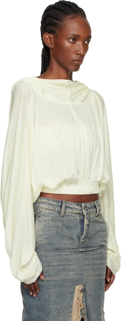 Rick Owens Off-White Concordians Cropped Tunic Hoodie 2