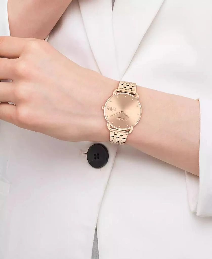 Coach Women's Elliot Rose Gold-Tone Stainless Steel Bracelet Watch 36mm 4