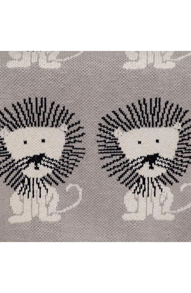Parkland Lion King Transitional Light Grey Knitted 32" x 40" Baby Blanket 4