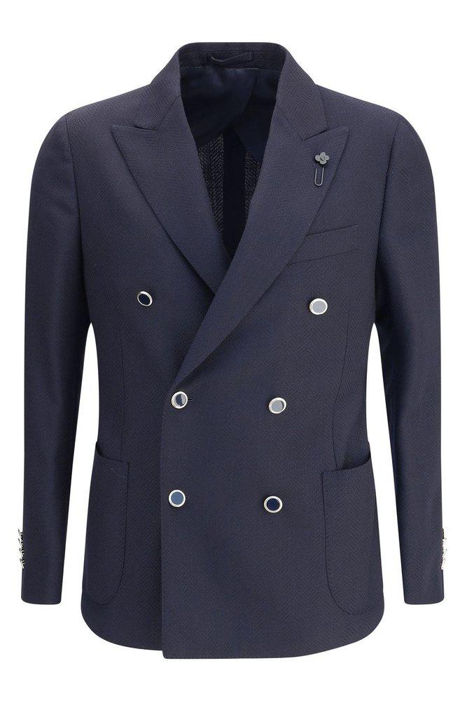 LARDINI Lardini Double-Breasted Tailored Blazer