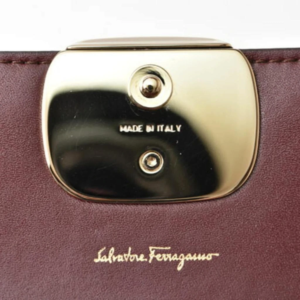 Salvatore Ferragamo Leather Long Wallet (Bi-Fold) (Pre-Owned) 5