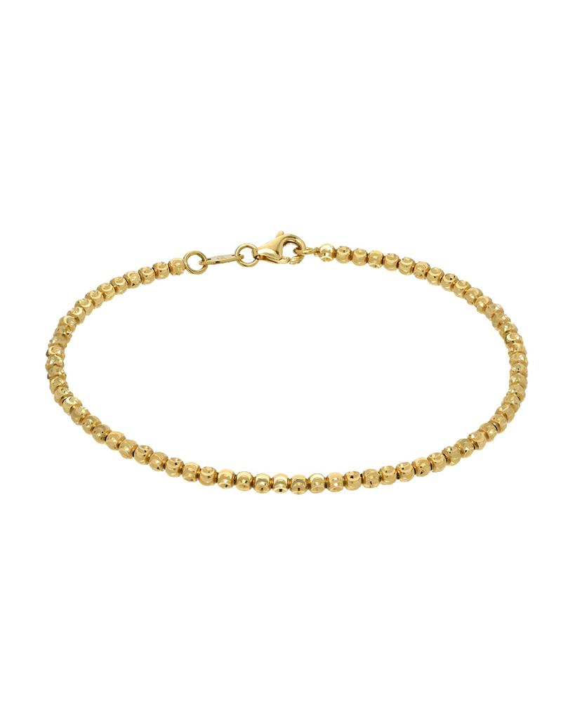 Zoe Lev 14k Gold Diamond-Cut Bead Bracelet