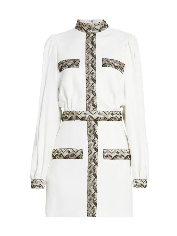 Andrew Gn Metallic Embroidered Minidress 5