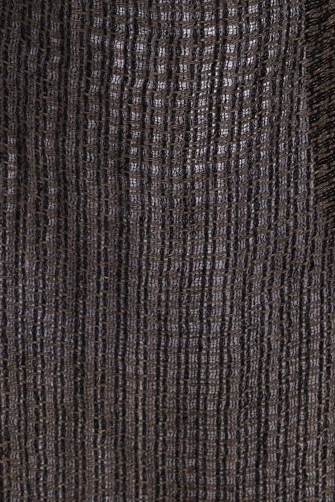 Le Kasha Kharga convertible draped linen mini dress 4