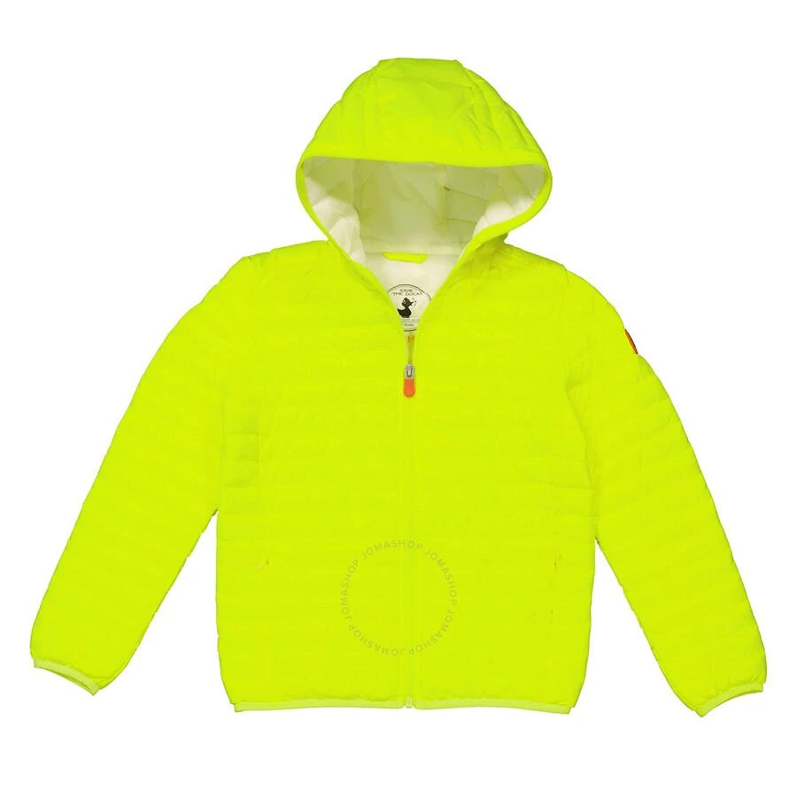 Save The Duck Kids Fluo Yellow Gillo Puffer Jacket 1