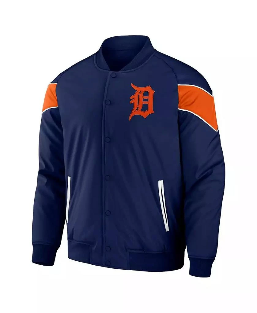 Fanatics Men's Navy Detroit Tigers Baseball Raglan Full-Snap Jacket 2