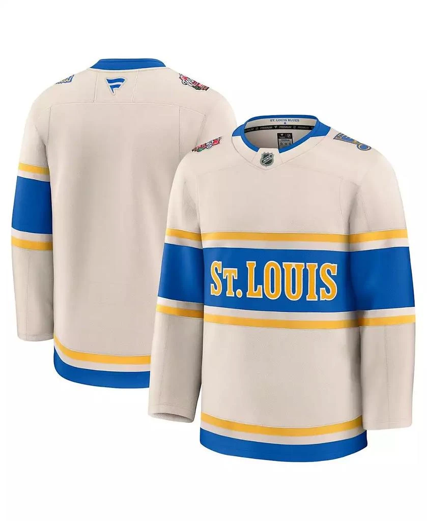 Fanatics Men's Cream St. Louis Blues 2025 NHL Winter Classic Premium Jersey 1