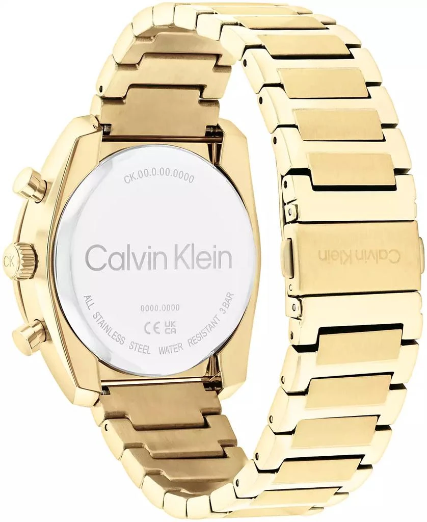 Shop Men's Flex Gold-Tone Stainless Steel Bracelet Watch 42mm on Sale ...