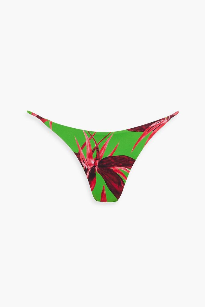 LOUISA BALLOU Floral-print low-rise bikini briefs