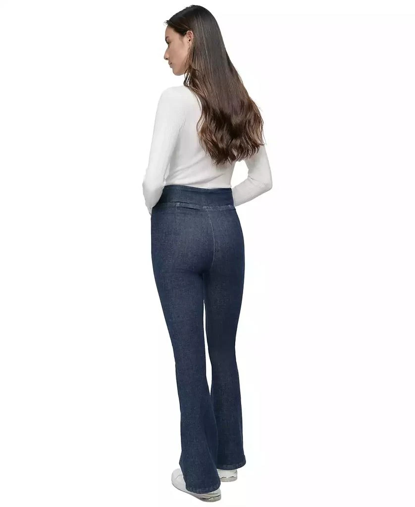 DKNY Women's High-Rise Pull-On Flare Jeans 4