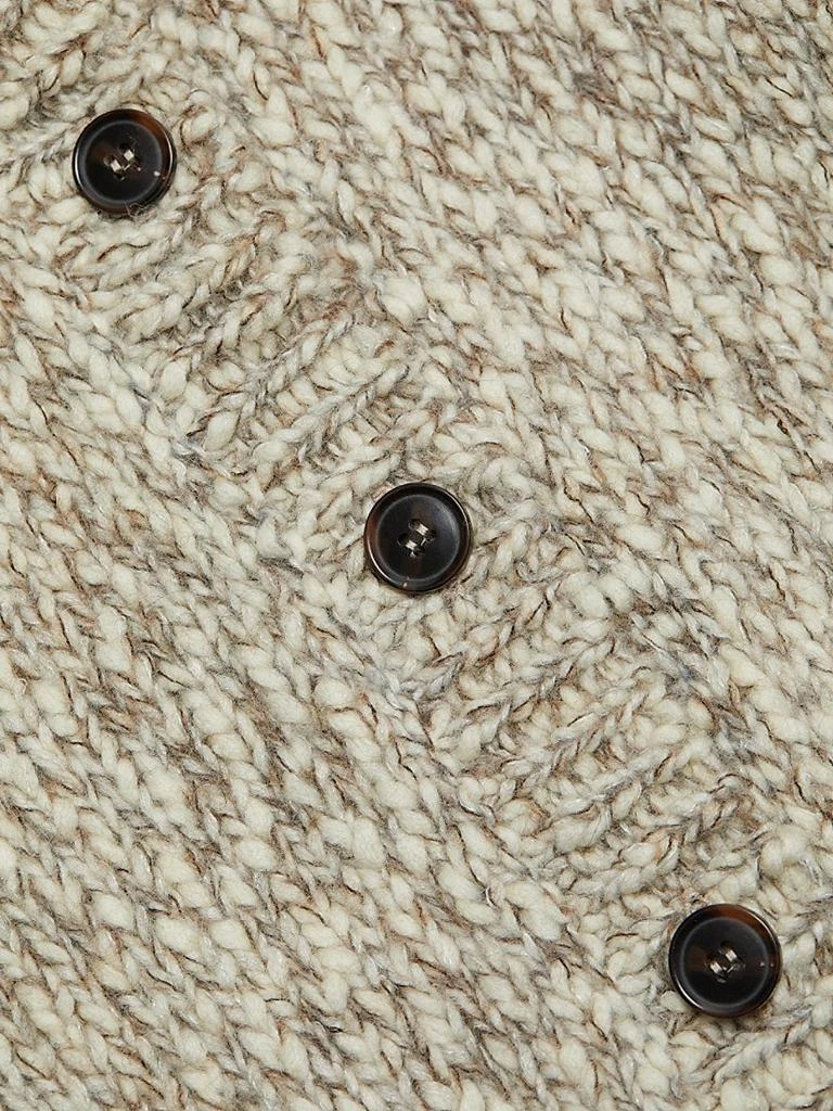 FRAME Marl Wool-Alpaca Cardigan 7