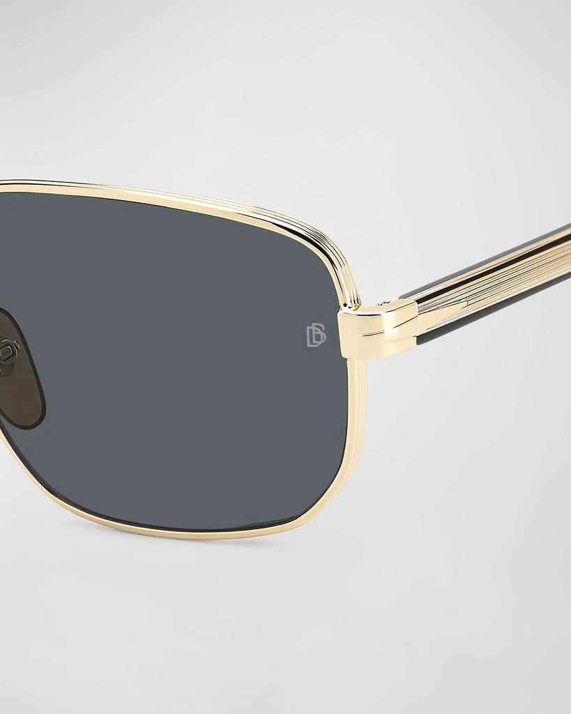 David Beckham Men's Stainless Steel Rectangle Sunglasses 4