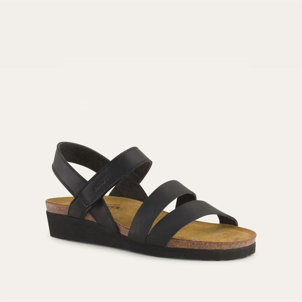 Naot Women's Kayla Sandals In Black Matte Leather