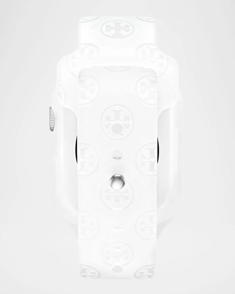 Tory Burch White Silicone Apple Watch Band, 41mm 2